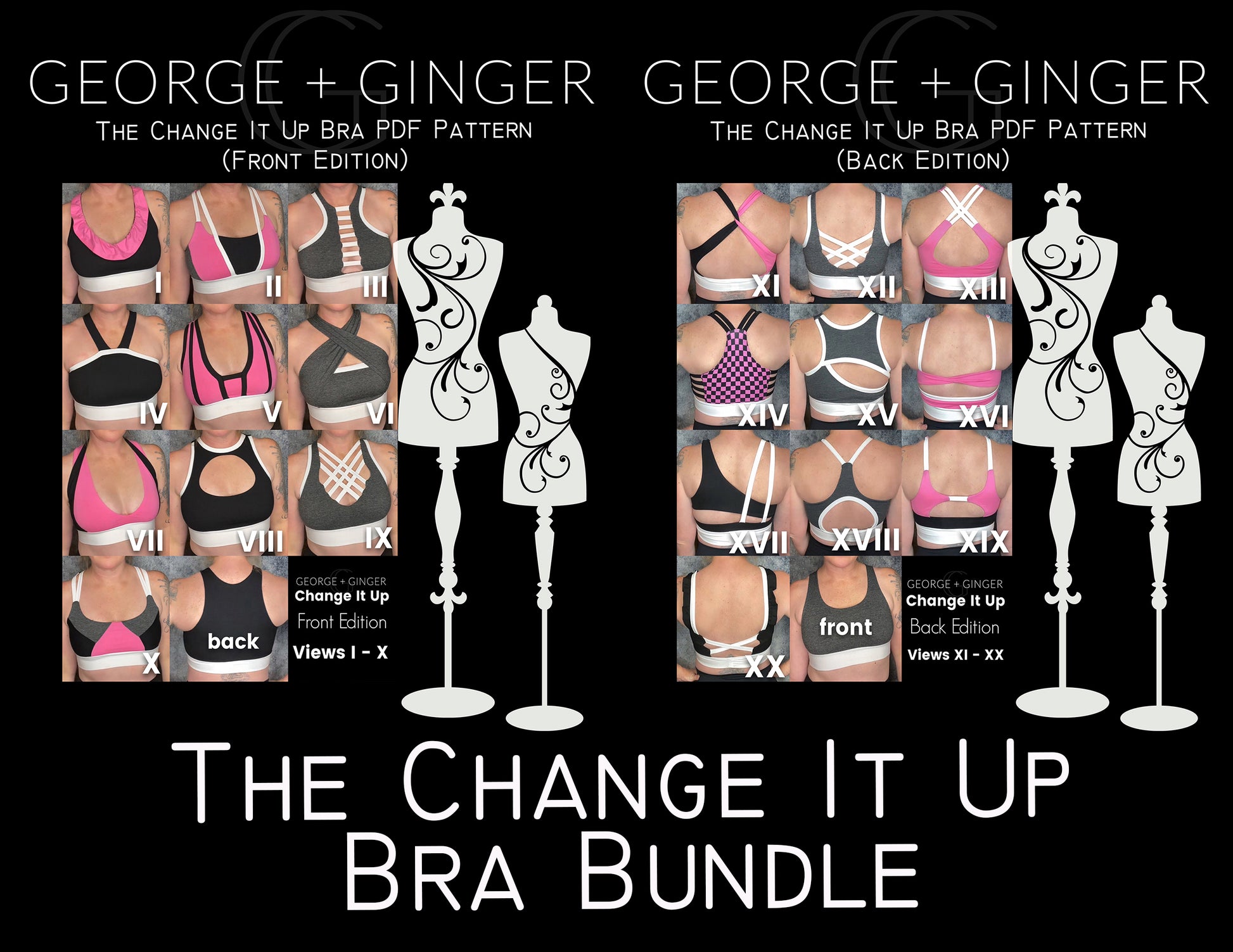 The Change It Up Bra Bundle PDF Sewing Pattern – George And Ginger Patterns