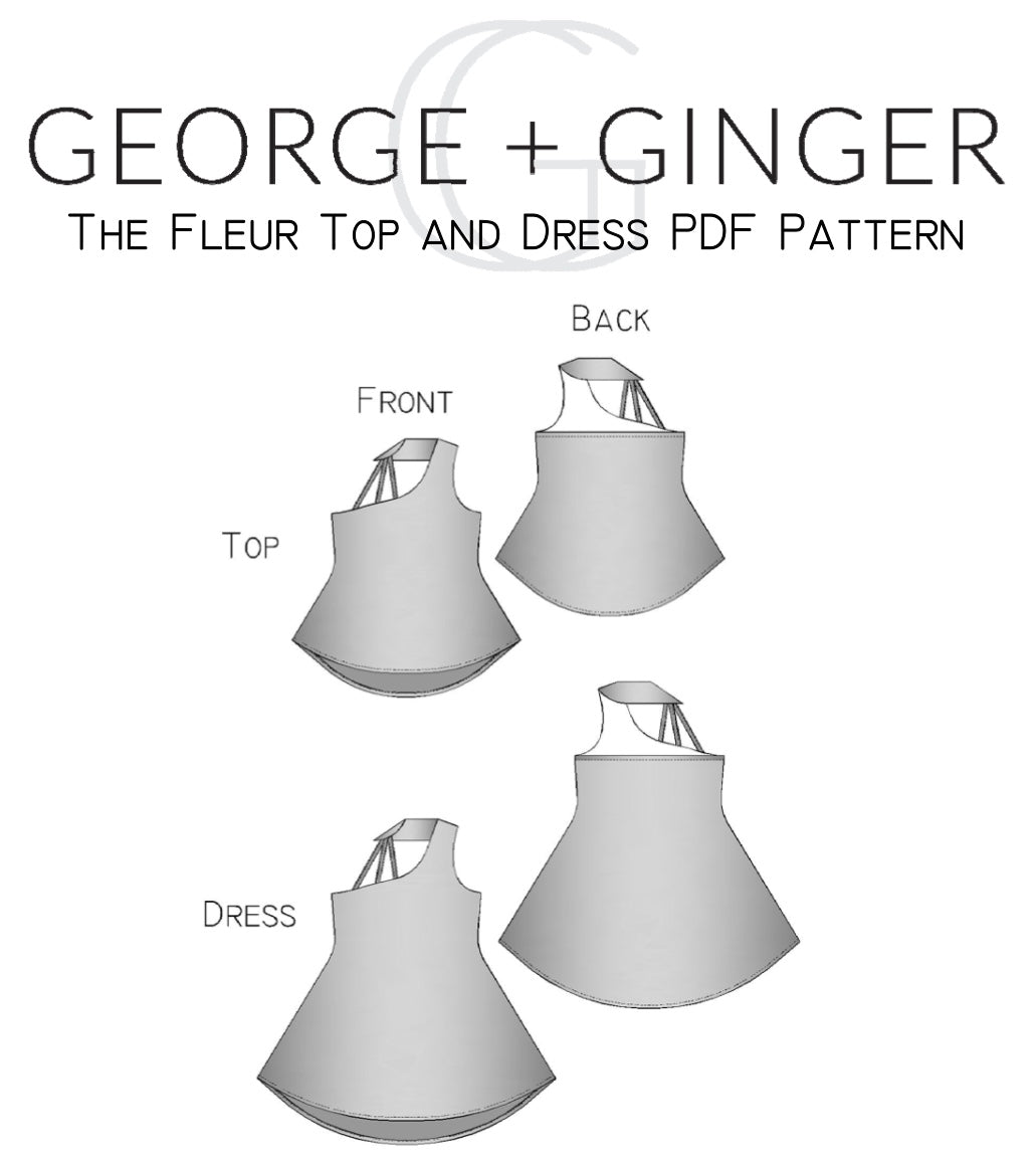 The Fleur Top and Dress PDF Sewing Pattern