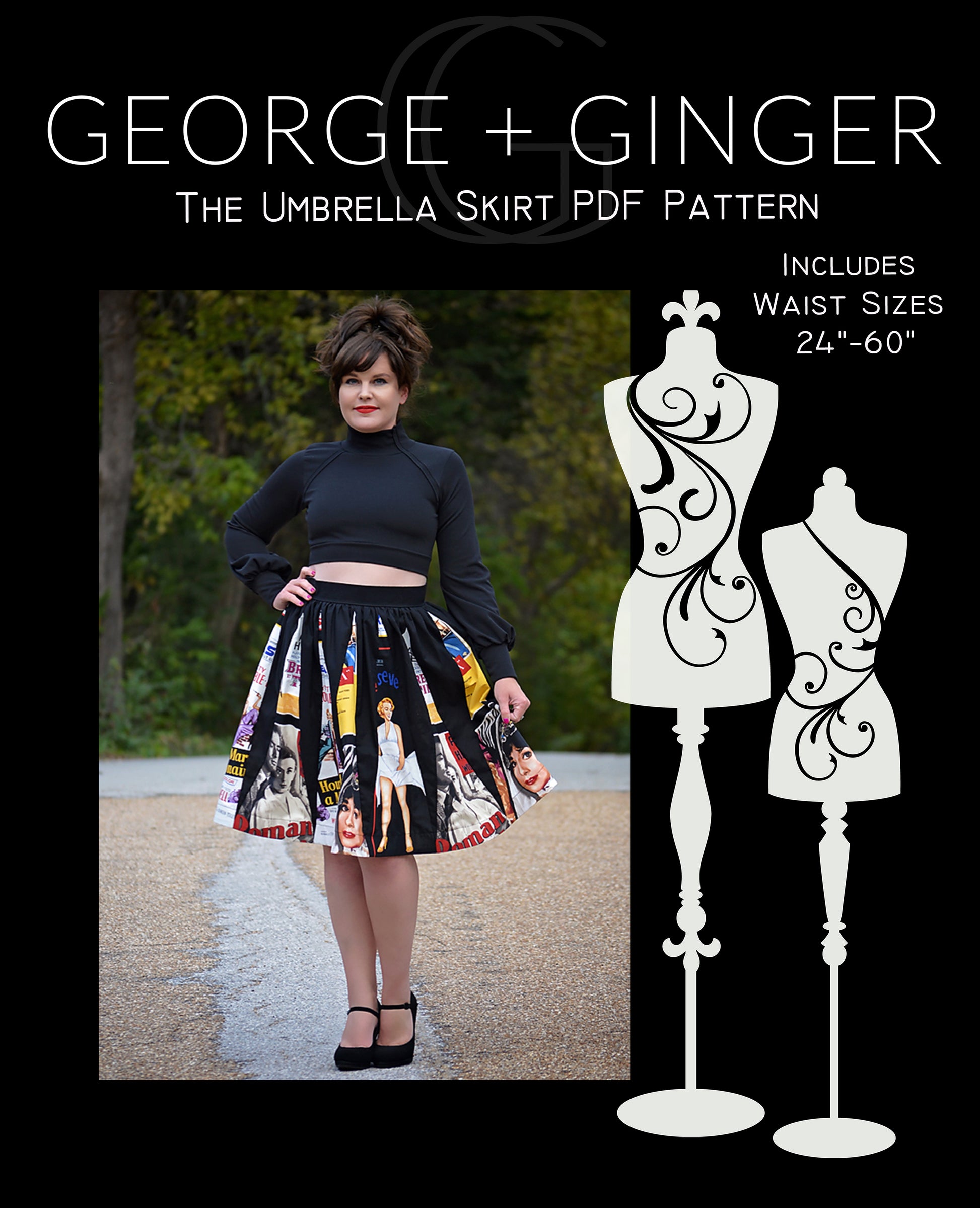 dress and skirt patterns The Everyday sewing pattern + tutorial and neckline options for hundreds (yes Umbrella Skirt (YouTube Exclusive) PDF