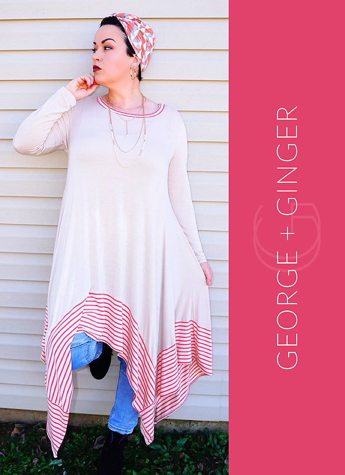 Beautiful woven dress sewing pattern that's easy to sew and wear.