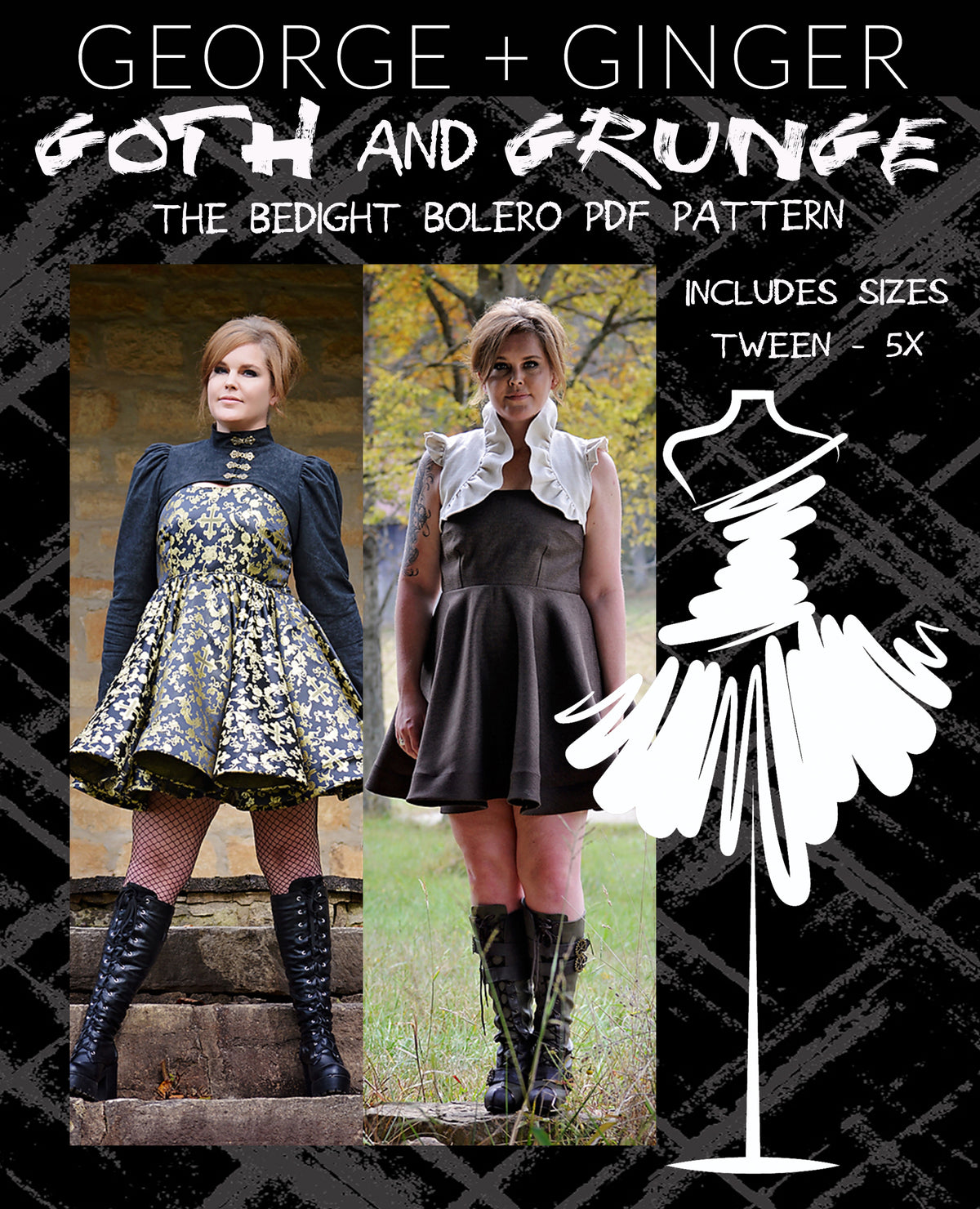 Basic Goth Mini Set PDF Sewing Pattern – George And Ginger Patterns