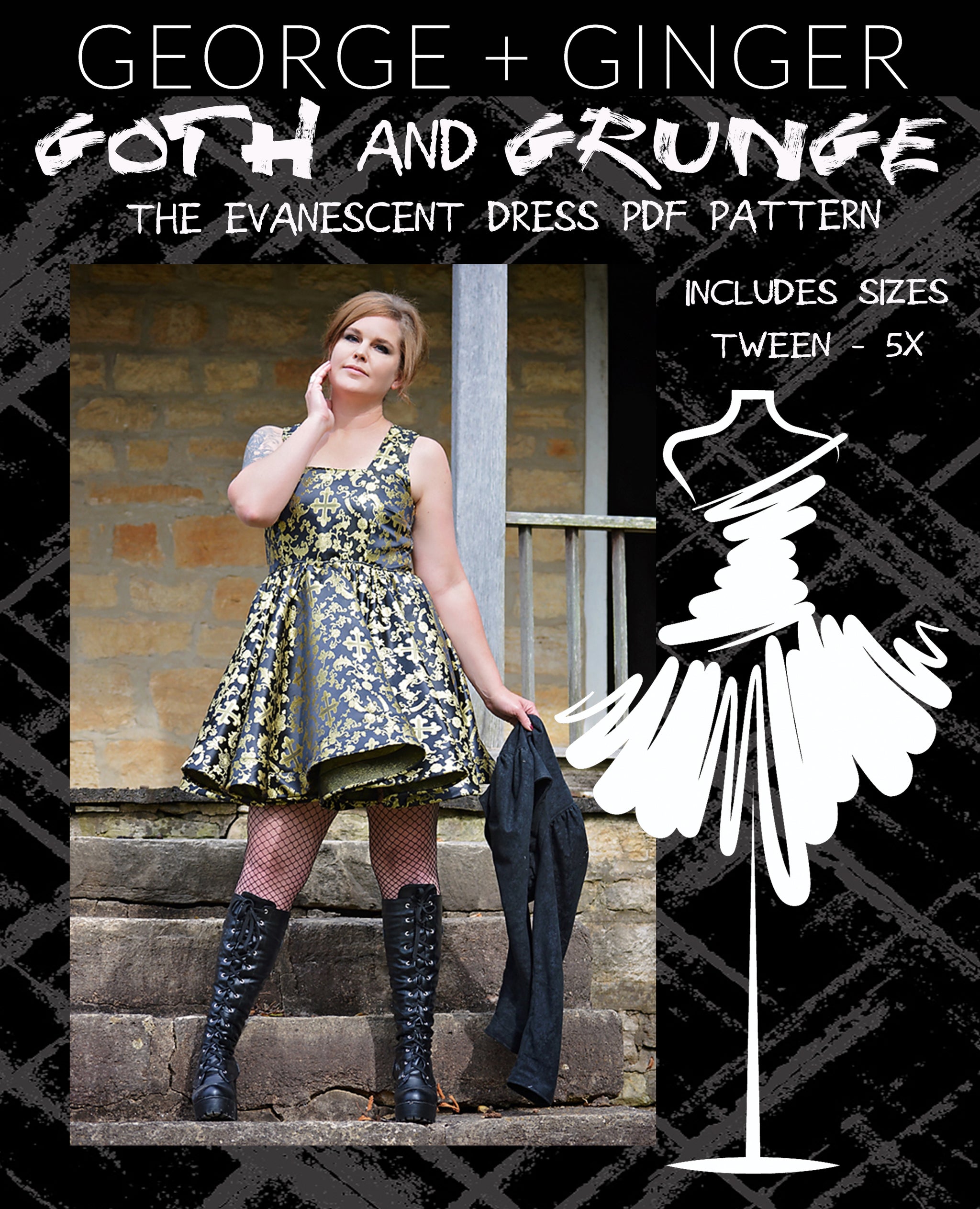 Goth Starter Pack Collection PDF Sewing Pattern – George And Ginger ...