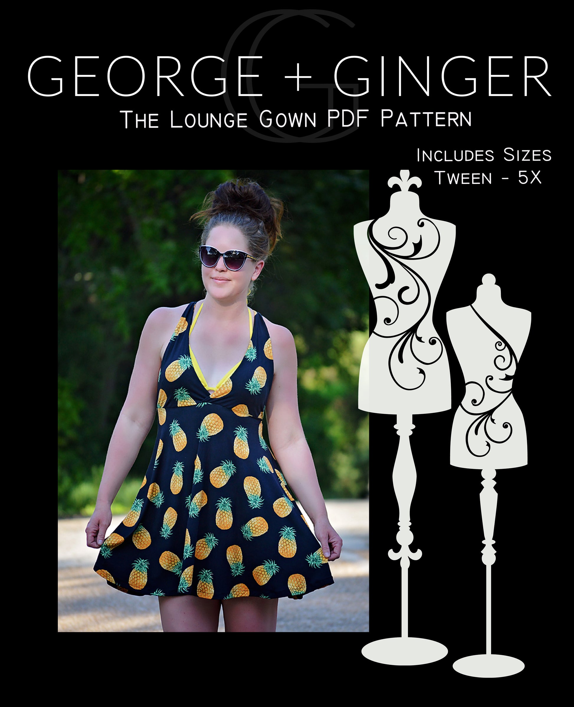 FREE Lounge Gown PDF Sewing Pattern George And Ginger Patterns FREE Lounge Gown PDF Sewing Pattern George And Ginger Patterns