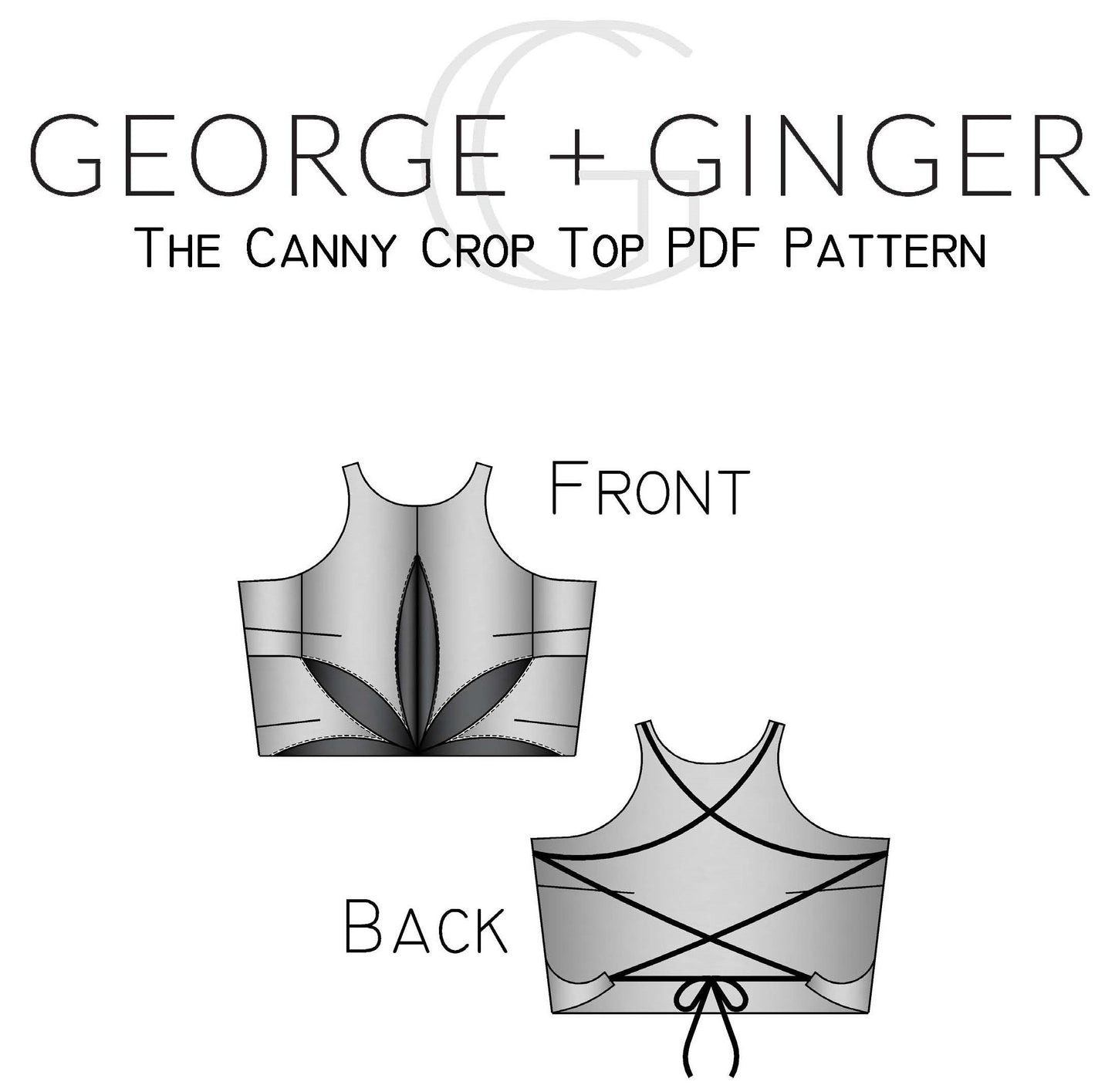 The Canny Crop Top PDF Sewing Pattern