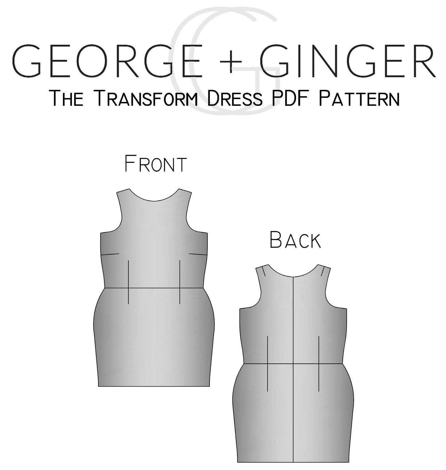 The Transform Base Dress PDF Sewing Pattern