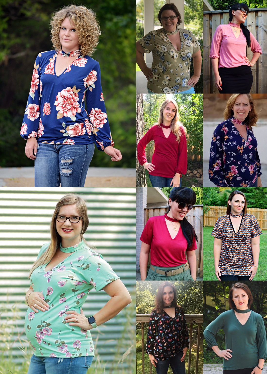 The Rebel Choker Tee PDF Sewing Pattern