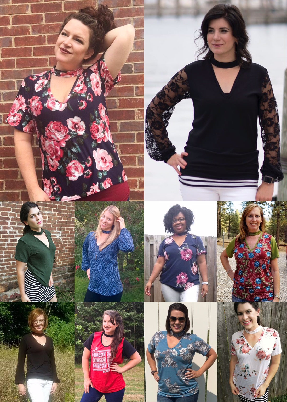 The Rebel Choker Tee PDF Sewing Pattern