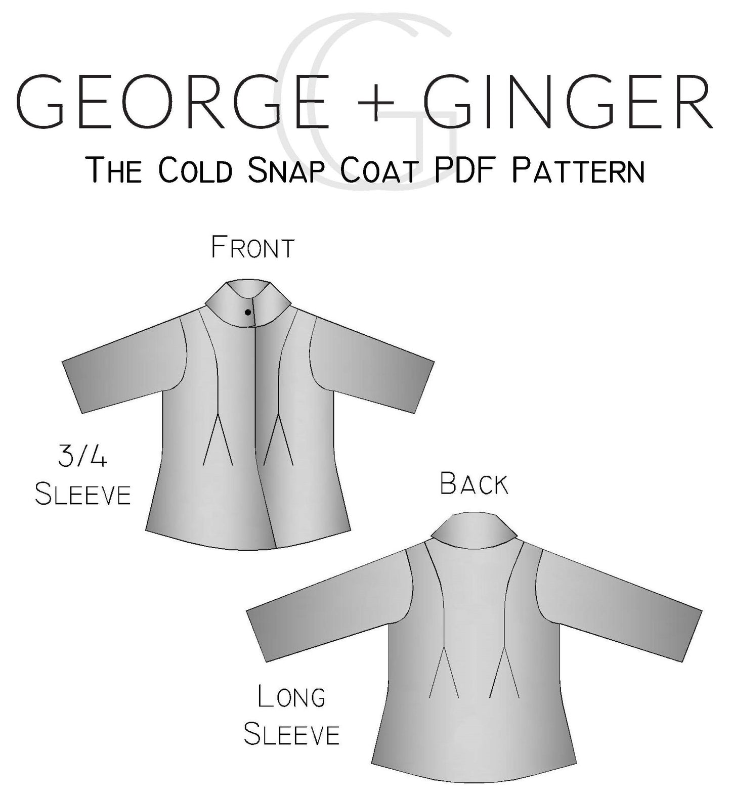 The Cold Snap Coat PDF Sewing Pattern
