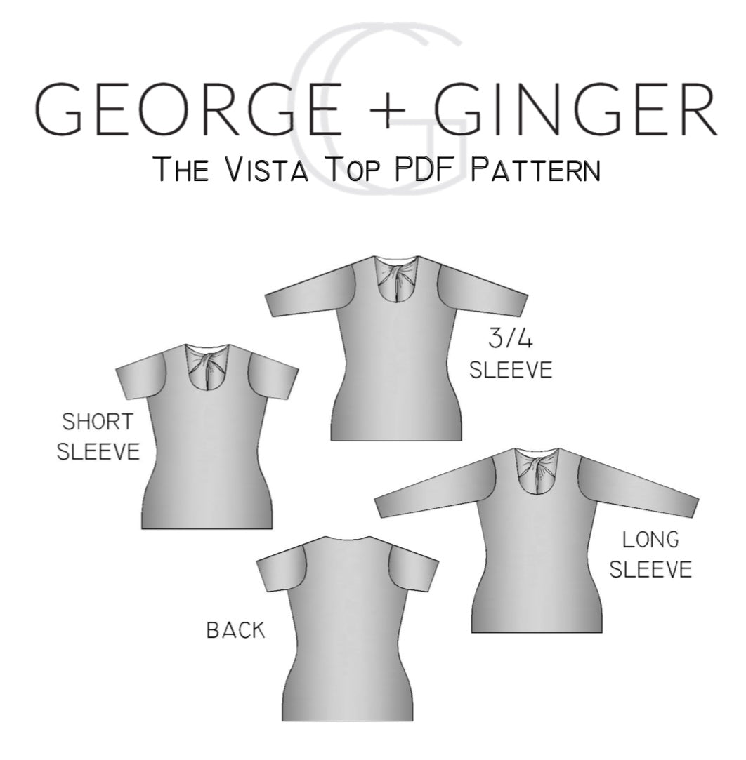The Vista Top PDF Sewing Pattern