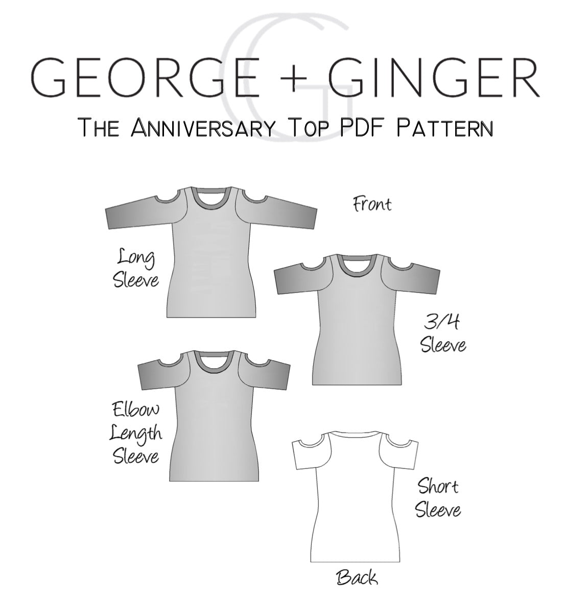 The Anniversary Top PDF Sewing Pattern