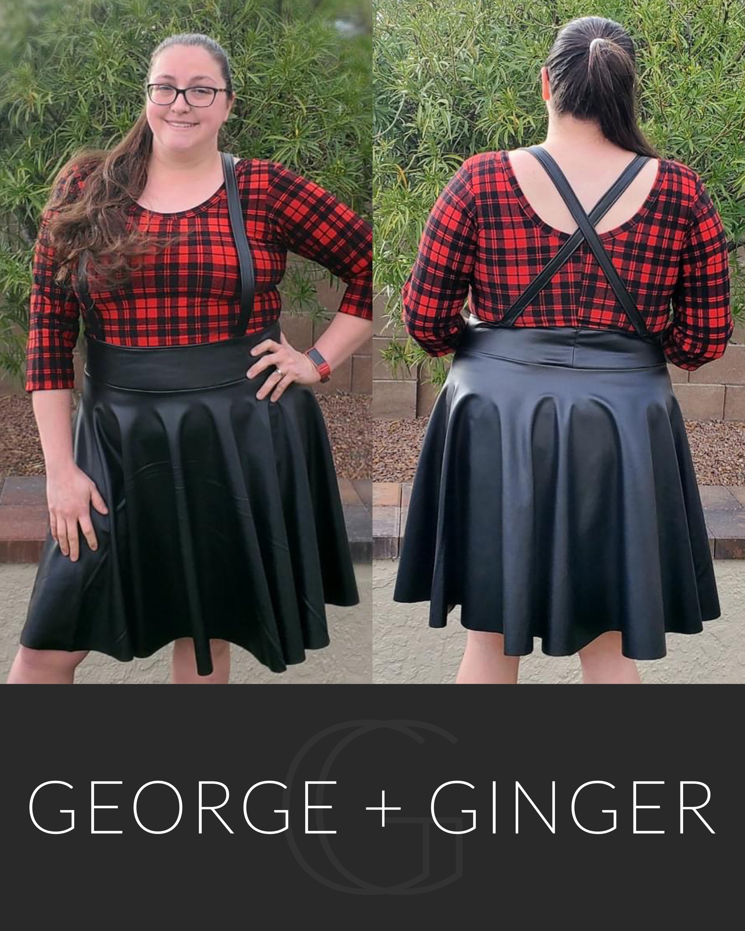 Pleated top skirt george