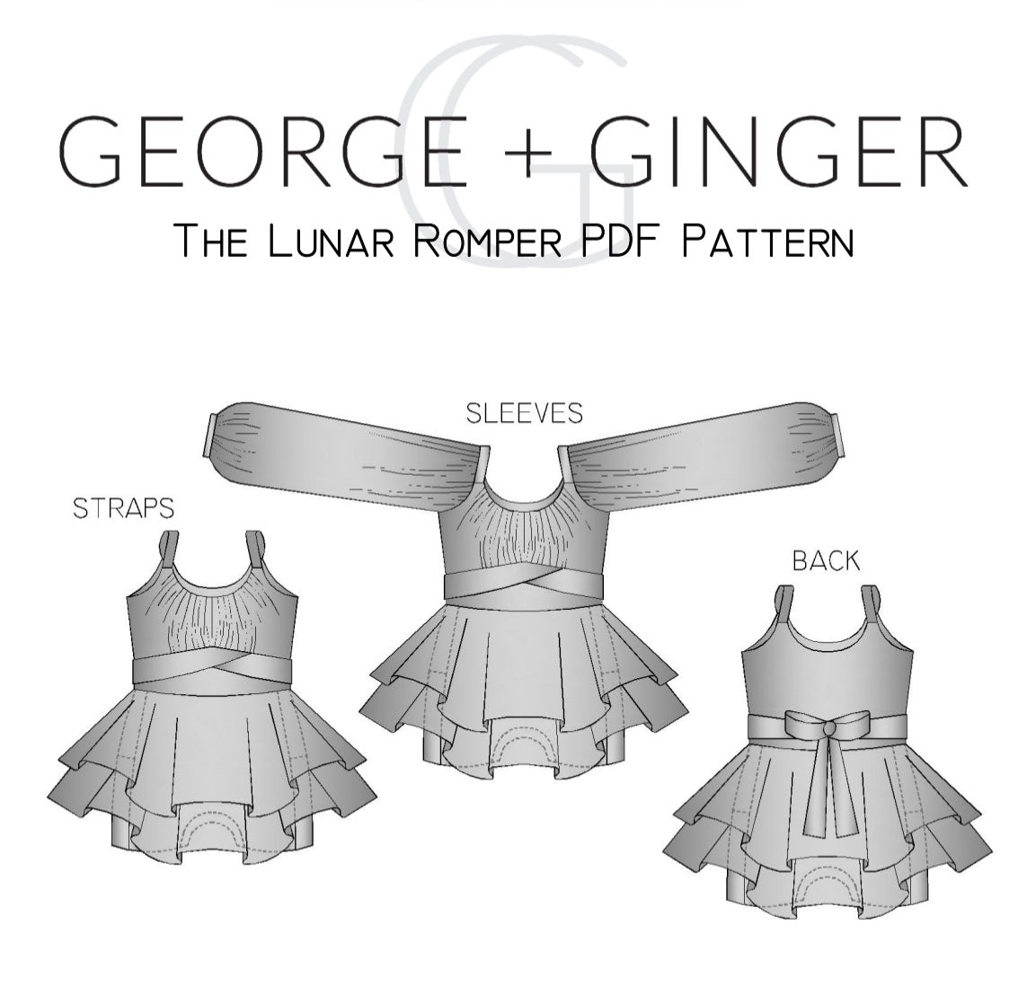 The Lunar Romper PDF Sewing Pattern