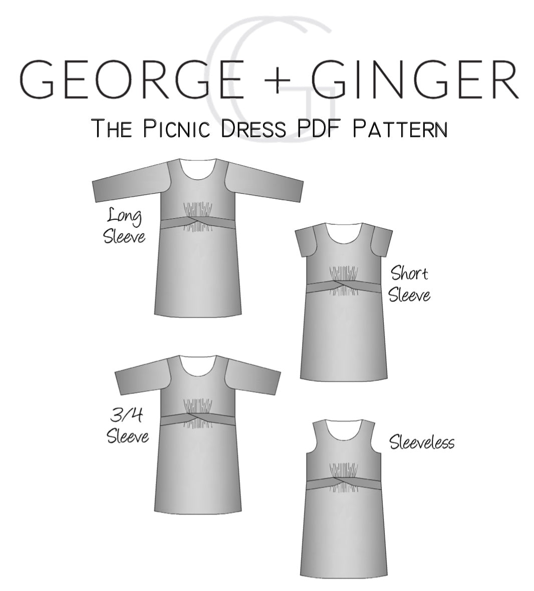 The Picnic Dress PDF Sewing Pattern – George And Ginger Patterns
