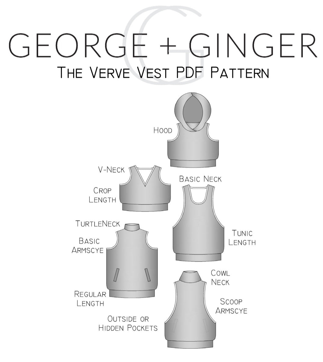 The Verve Vest PDF Sewing Pattern