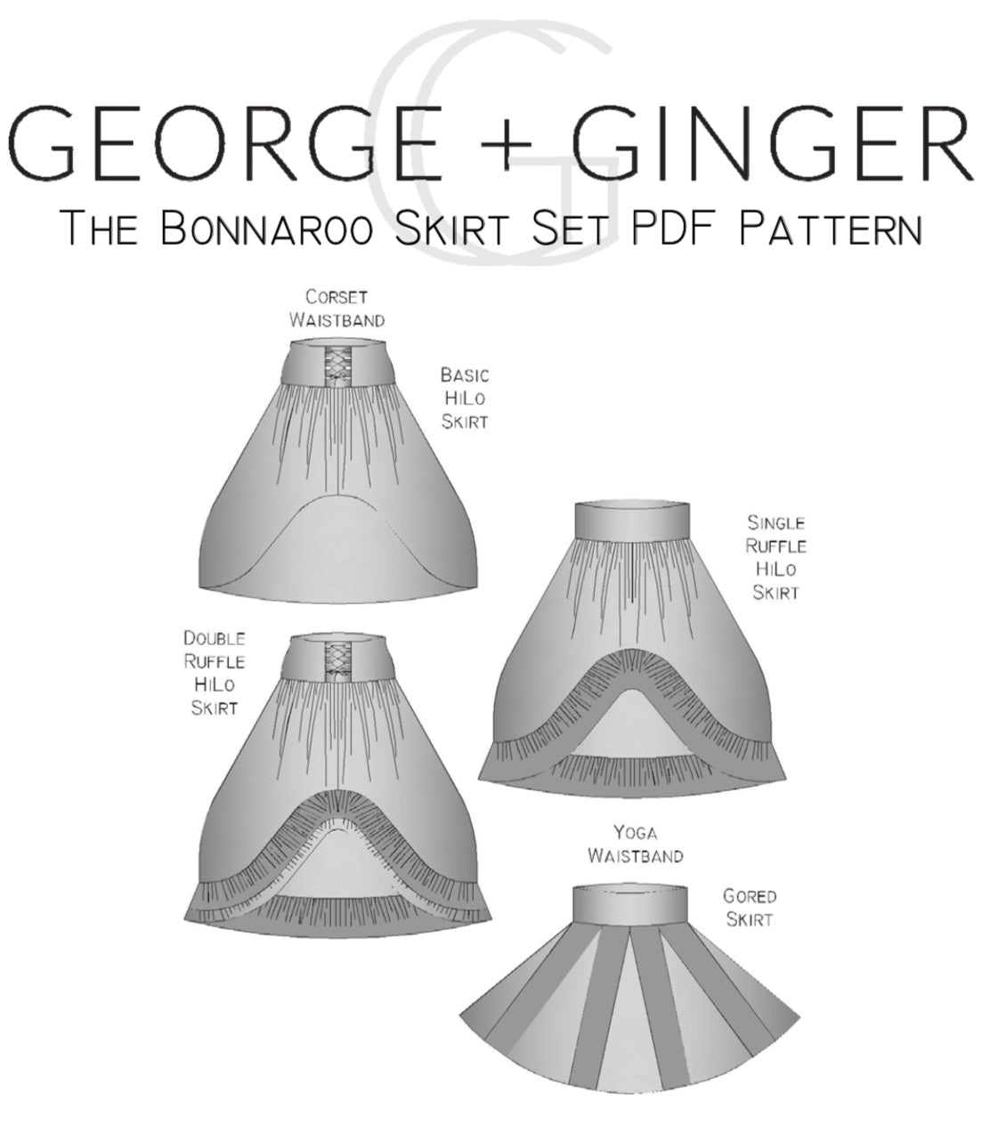 The Bonnaroo Skirts PDF Sewing Pattern