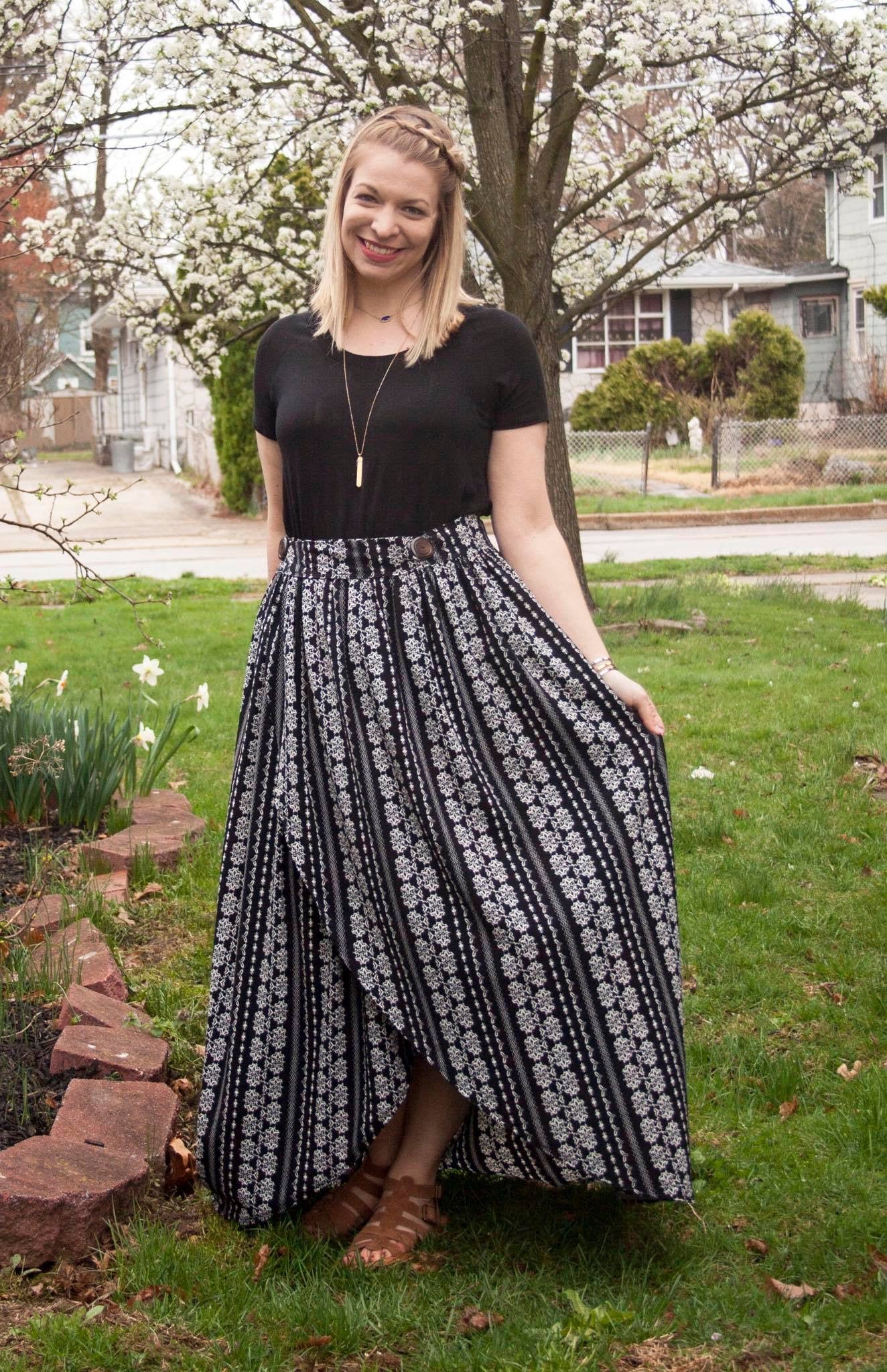 How to Draft and Sew a Half Circle Skirt 4 panels  Gwenstella Made