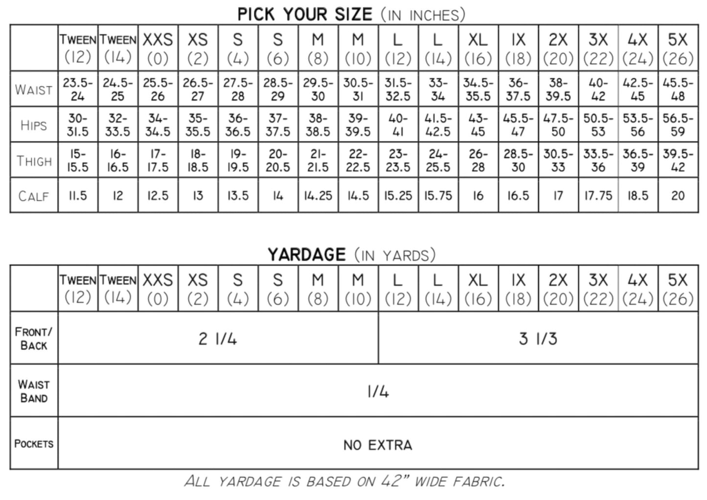 The Everlong Pants PDF Sewing Pattern