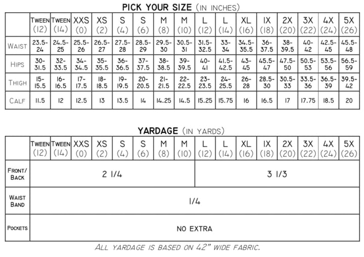 All Patterns (old size chart) – Page 4 – George And Ginger Patterns