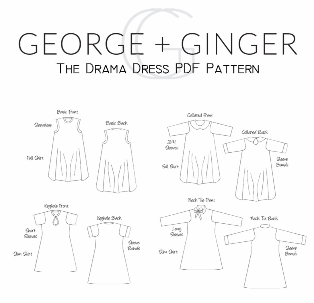 The Drama Dress PDF Sewing Pattern