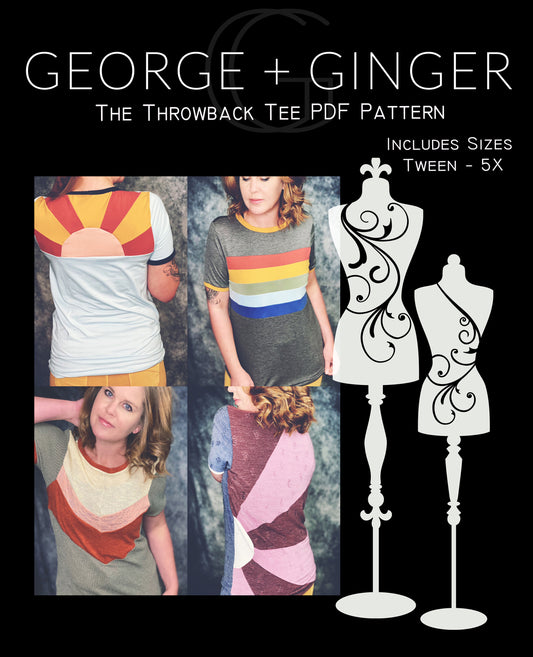 The Throwback Tee PDF Sewing Pattern