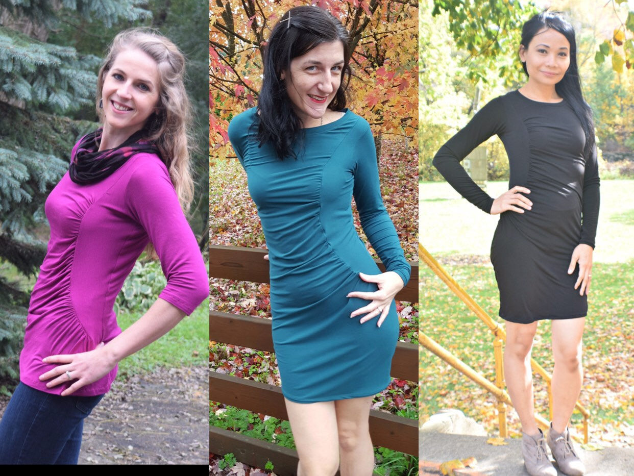 The Sassy Side Top and Dress PDF Sewing Pattern