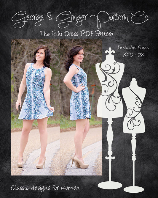 The Riki Dress PDF Sewing Pattern