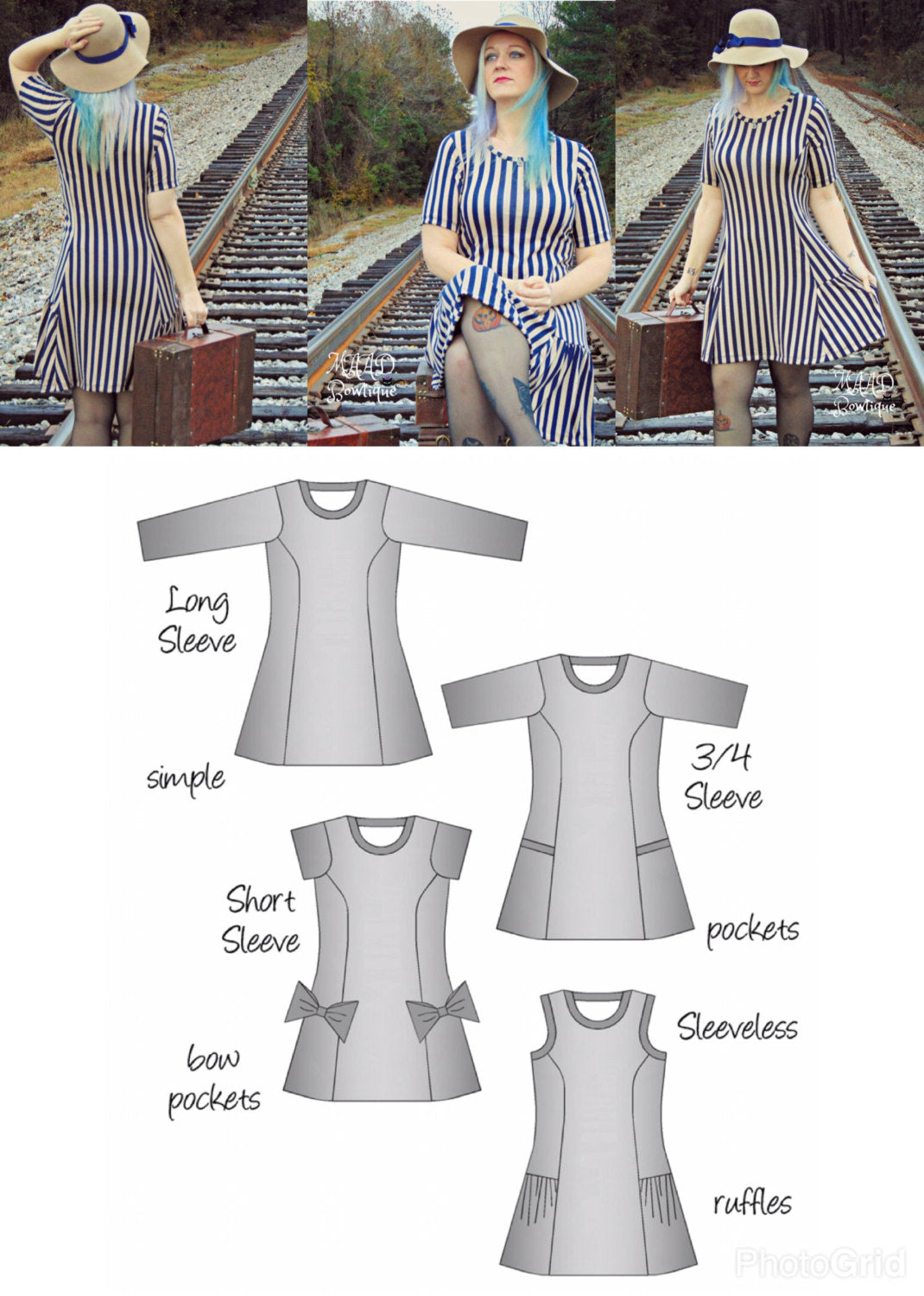 The Riki Dress PDF Sewing Pattern