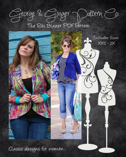 The Riki Blazer PDF Sewing Pattern