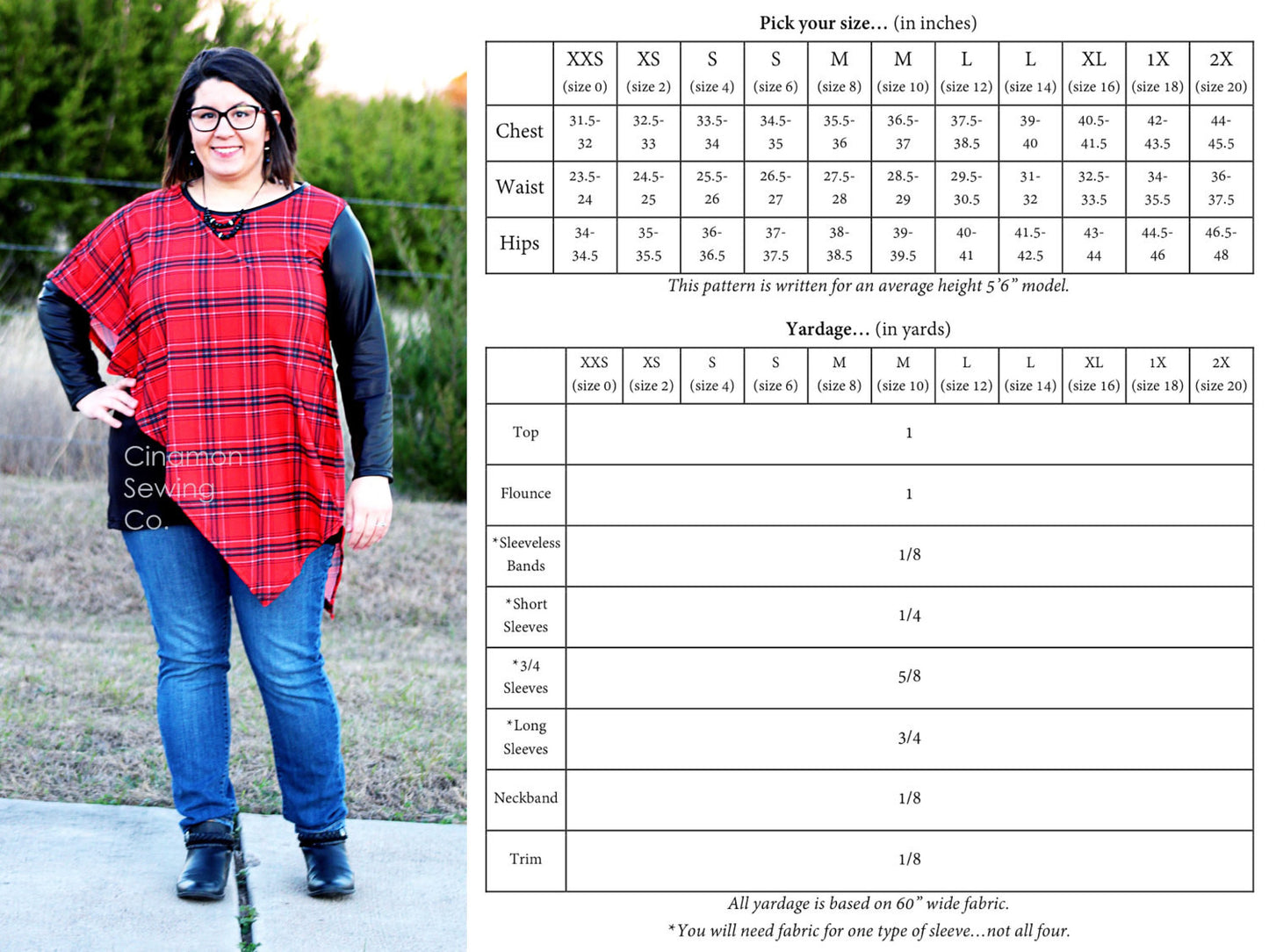 The Illusion Tunic PDF Sewing Pattern