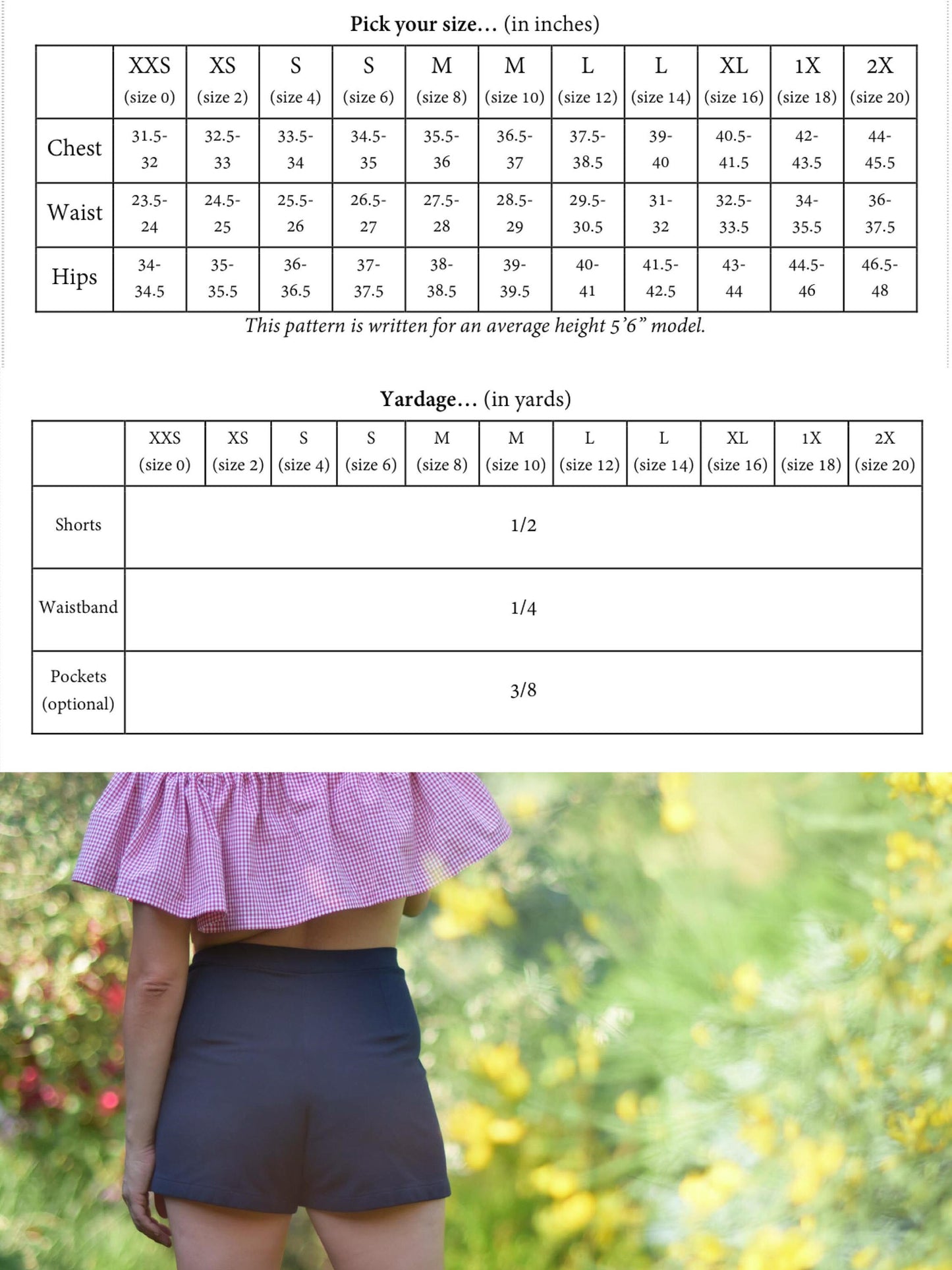 The Heat Wave Hot Pants PDF Sewing Pattern