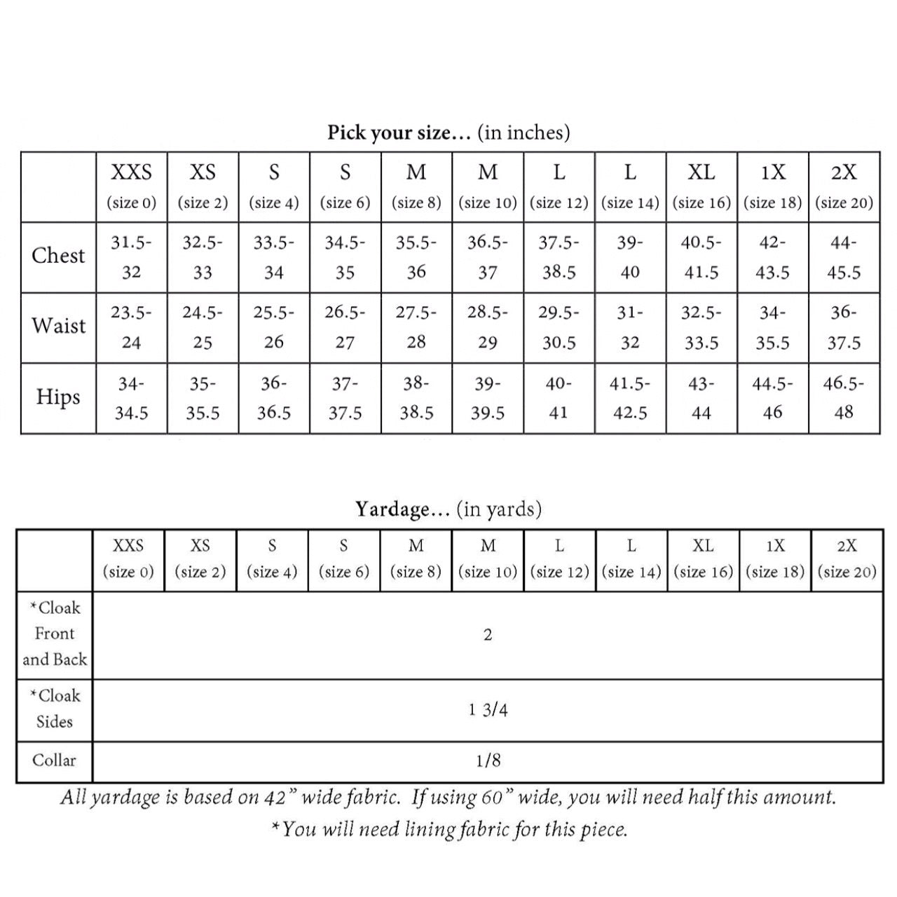 The Classic Cloak PDF Sewing Pattern