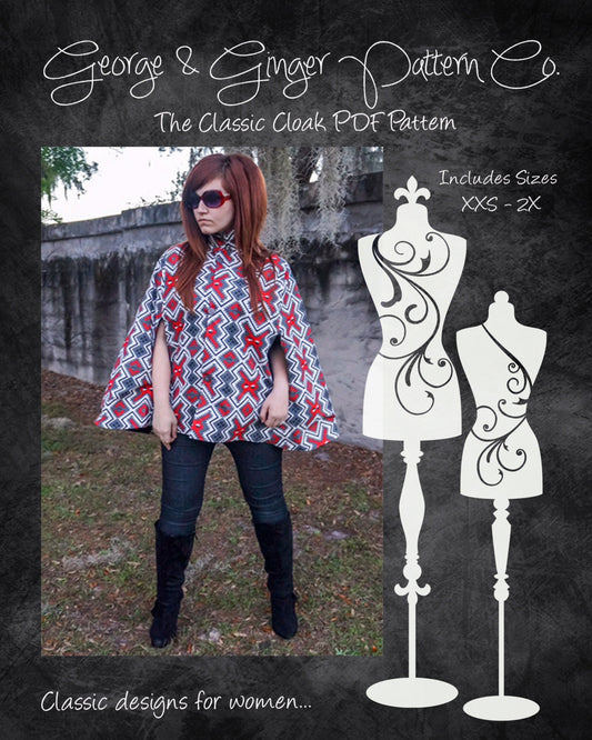 The Classic Cloak PDF Sewing Pattern