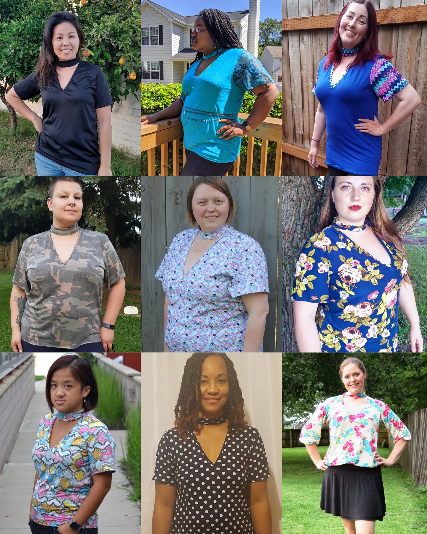 The Rebel Choker Tee PDF Sewing Pattern