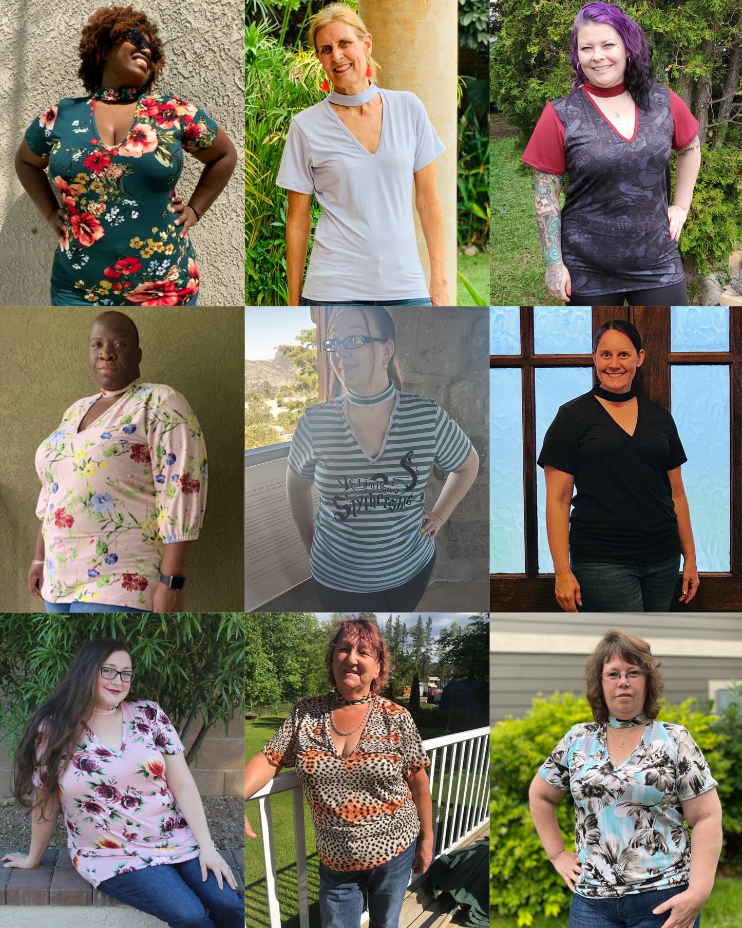 The Rebel Choker Tee PDF Sewing Pattern