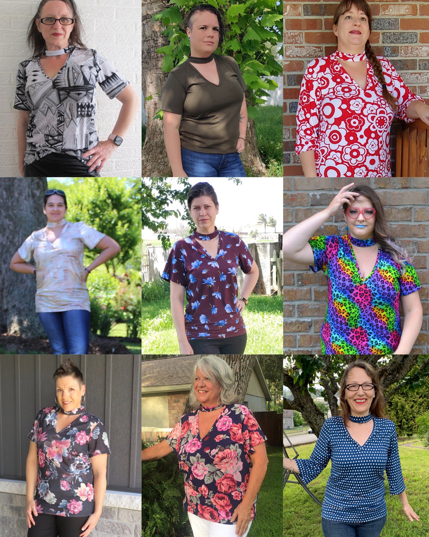 The Rebel Choker Tee PDF Sewing Pattern