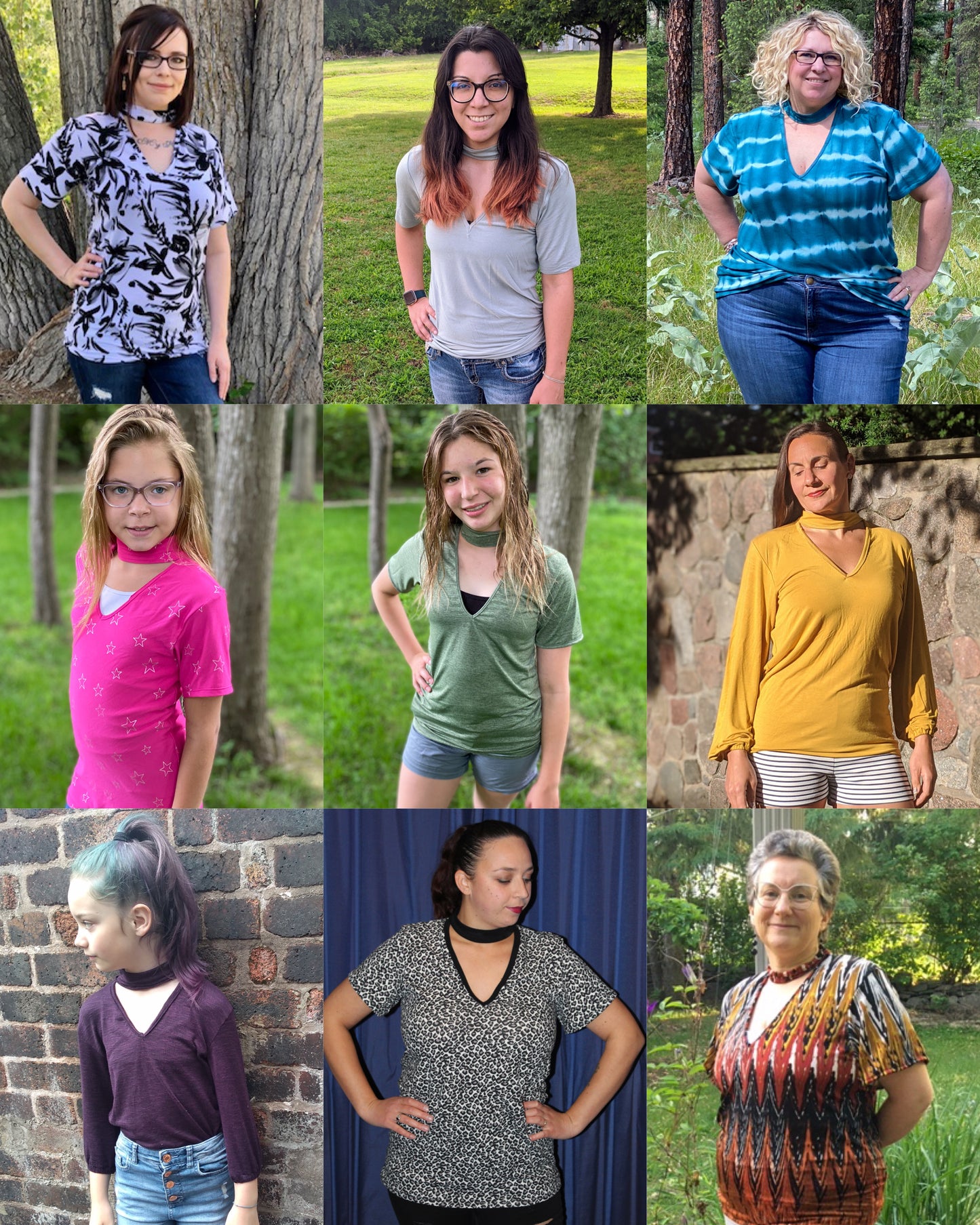 The Rebel Choker Tee PDF Sewing Pattern