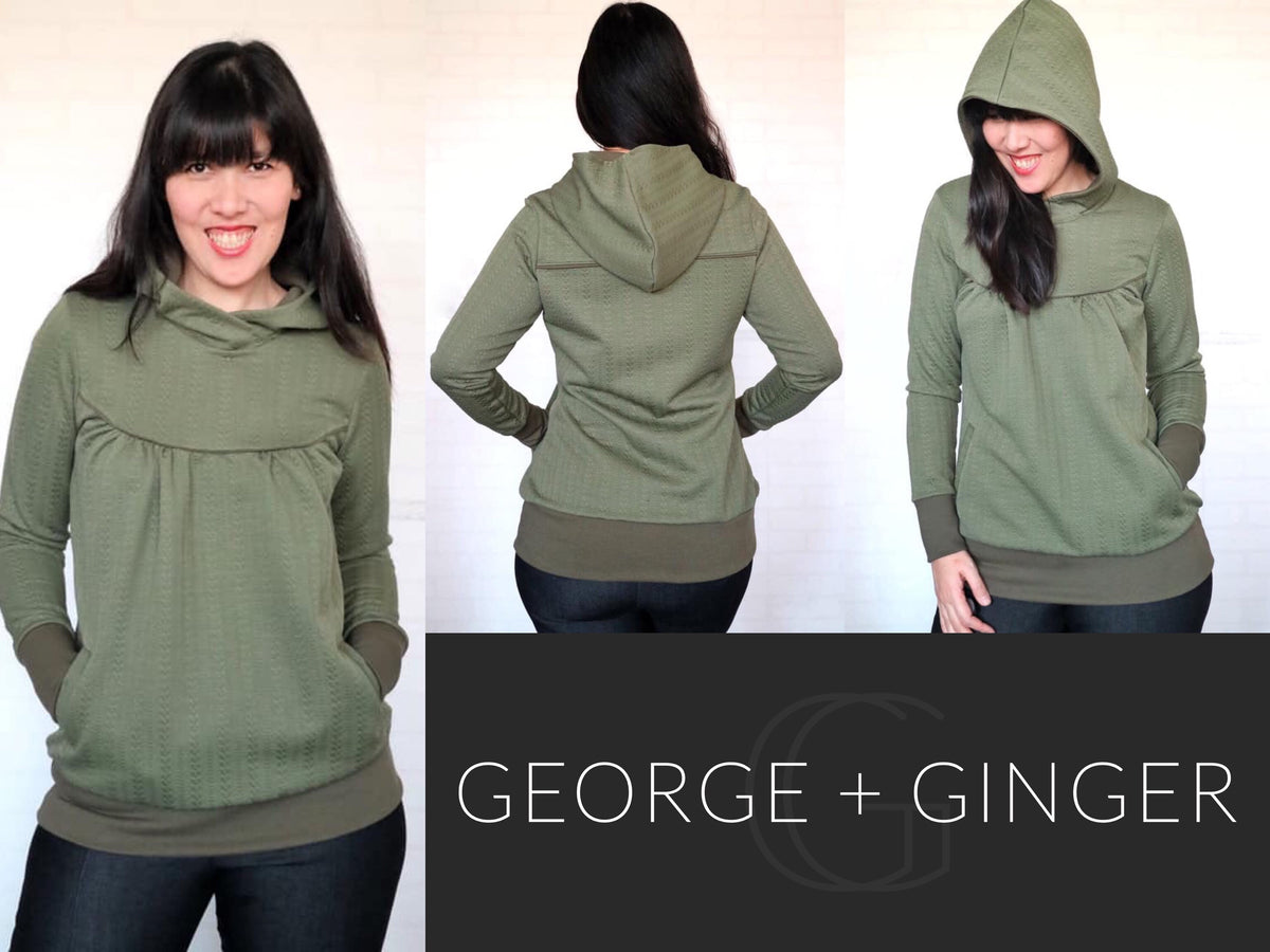 The Monna Hoodie PDF Sewing Pattern – George And Ginger Patterns