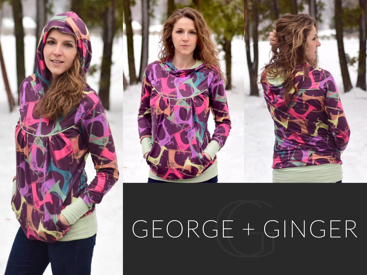 The Monna Hoodie PDF Sewing Pattern – George And Ginger Patterns