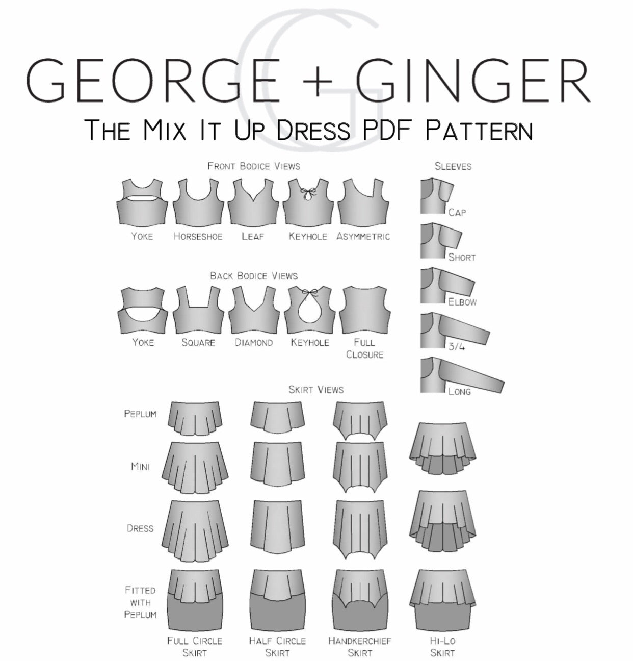 The Mix It Up Dress PDF Sewing Pattern