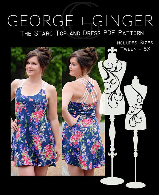 The Starc Top and Dress PDF Sewing Pattern