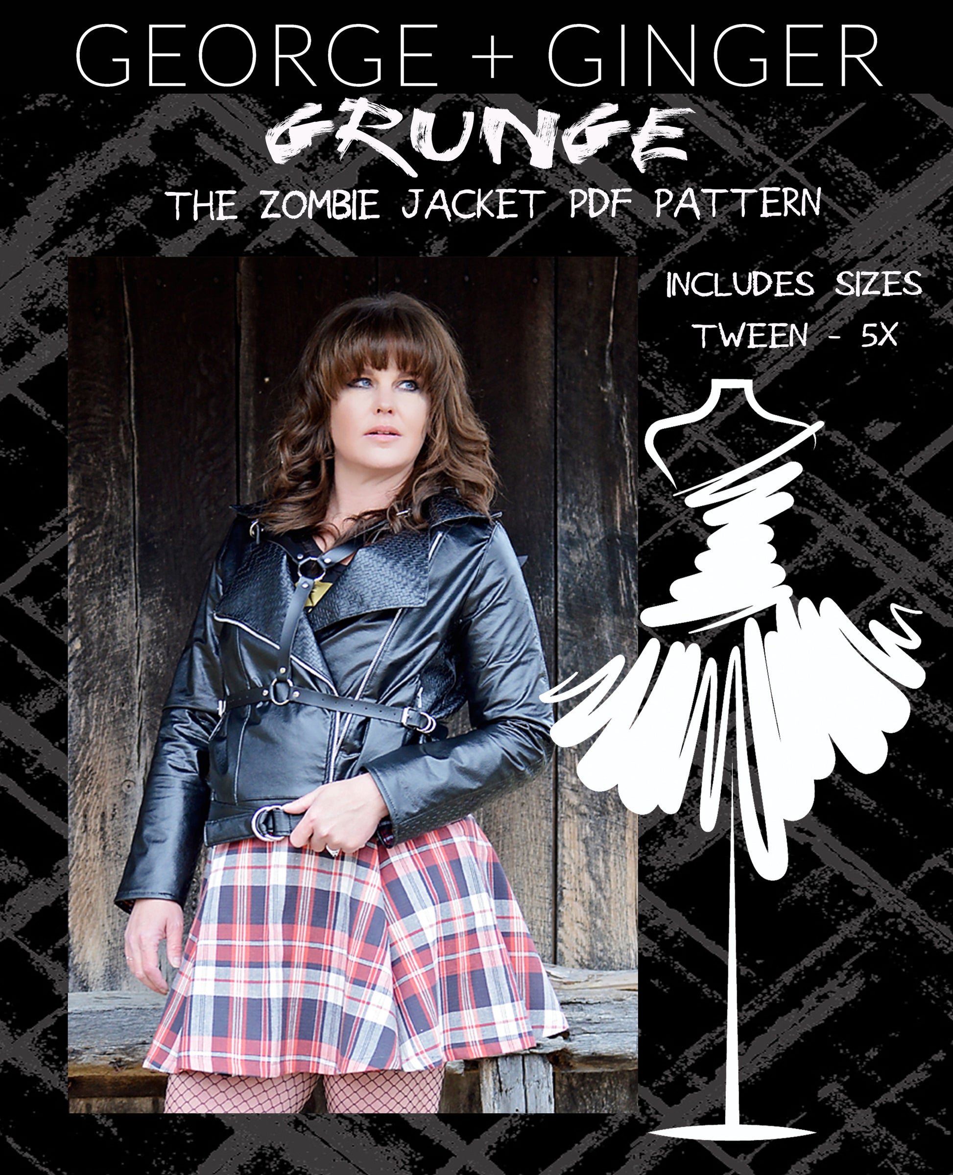 grunge dress pattern The Malibu and Rave - George and Ginger Sewing Patterns